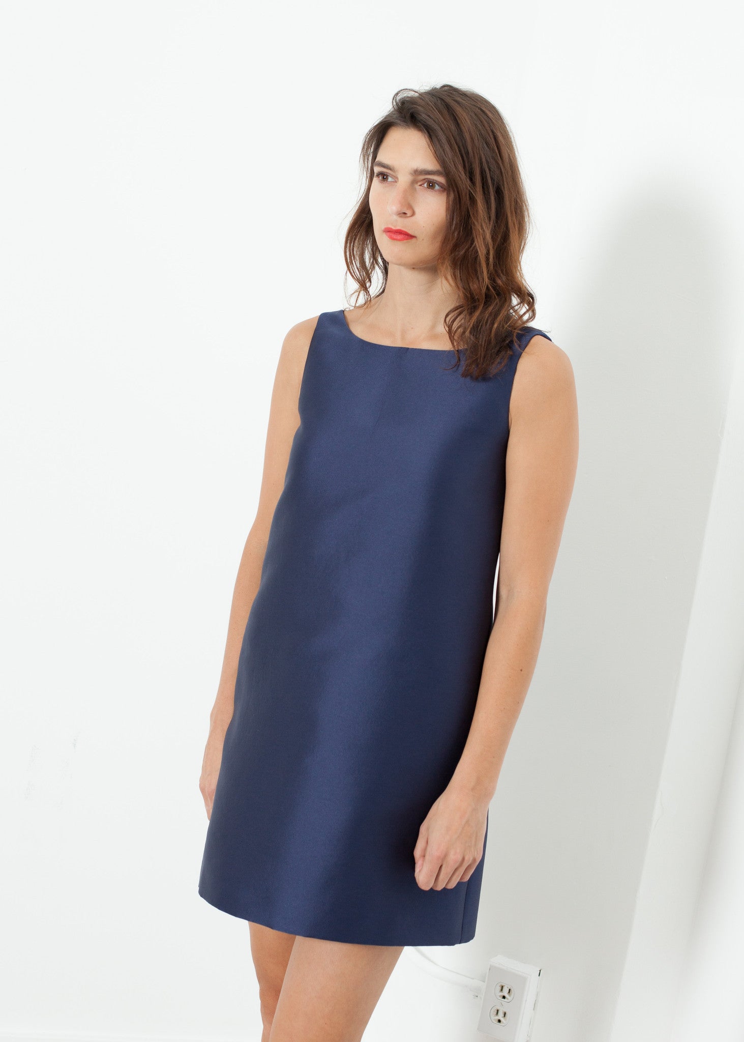 A-Line Mini Dress in Blue Sauer Marille A-Line Mini Dress in Blue Sauer Marille